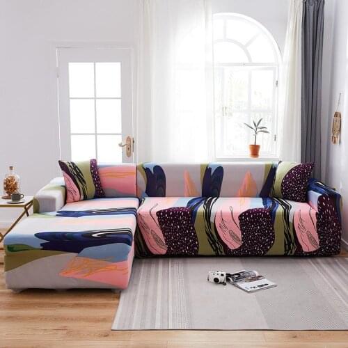 Yaapeet 1pc Stretch Sofa Slipcovers Geometric Printed Sofa Cover Living Room High Quality Couch Cover Case Without Pillowcase
