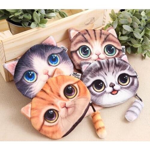 New 5pcs 2021 autumn new meow star tail decoration Plush purse wallet wholesale mobile phone bag stereo cat
