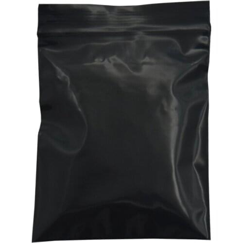 10PCS Storage Bag Opaque Plastic Bag Reclosable Ziplock Packing Self Seal Package Bags Black Zip Lock Travel Organizer Set 60XX