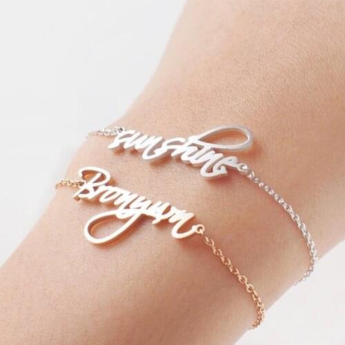 PAONCEI Name Bracelets