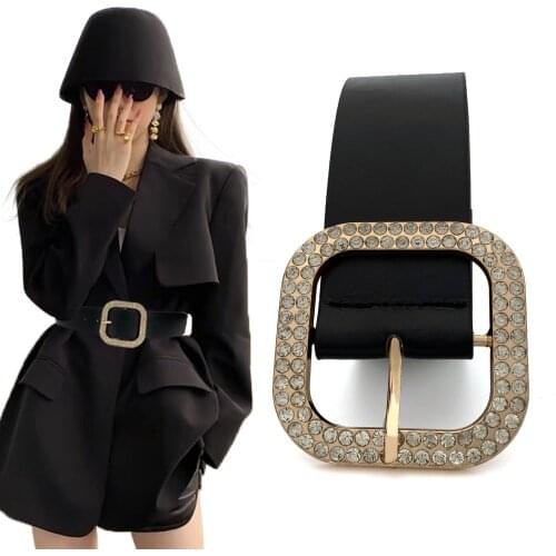 Brilliant Womens Belt Bling Crystal Waist Chain Full Diamond Rhinestone Crystal Belt Luxury Party Waist Belt Corset Belt Jeans