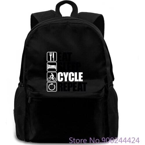 Eat Sleep Cycle Repeat, Mens Cyclinger , Gift Dad Fathers Day, Gift Dad 100% Brand s backpack