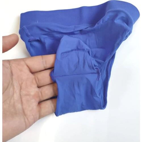 Sexy women Shiny Seamless G-srting Sheer See Through Brief Low Waist T-back Oil Thong Seamless Bottom Gay wear Candy Color F12