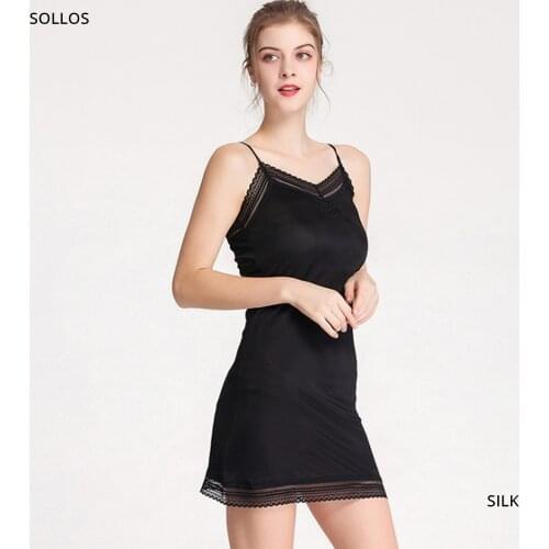 Silk underskirt sexy lingerie white silk dress sleepwear women summer clothes for night gown nightgown sleepwear underwear slips