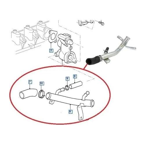 RADIATOR WATER GİRİS HOSE COMPLETE CONNECT 2002-2014 XS4Q8K579CF 415574445