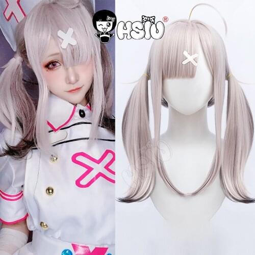 Sukoya Kana Cosplay Wig HSIU Gray pink gradient gray black Long hair Free Brand wig cap