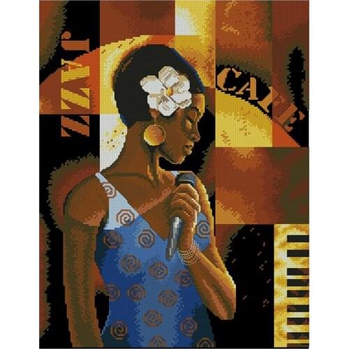 Top Customized Embroidery Jazz Cafe Counted Cross Stitch Wedding Samplers with 100% Cotton Floss & Free Shipping for Wall Decor