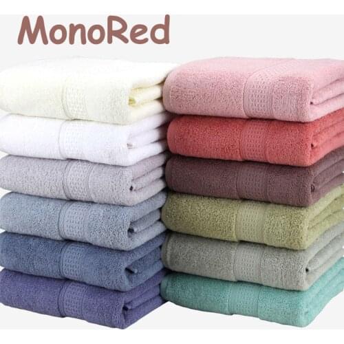 Japanese Pure Cotton Super Absorbent Large Towel Face/Bath Towel Thick Soft Bathroom Towels Comfortable Beach Towels 17Colors