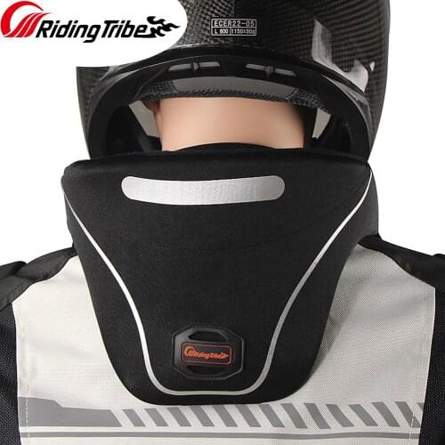 Motorcycle Neck Guard Biker Neck Brace Protector Reflective Moto Off Road Helmet Support Head Protective Gear Accessories HX-P24