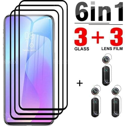6-in-1 Protective Tempered Glass On The For Xiaomi Mi 9t Screen Protector For Xiaomi Mi A1 A2 5X 6X Phone Camera Protector Lens