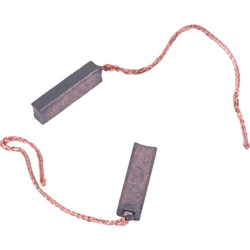 10Pcs 4.5 x 6.5 x 20mm New Carbon Brushes Wire Leads Generator Generic Electric Motor Brush Replacement