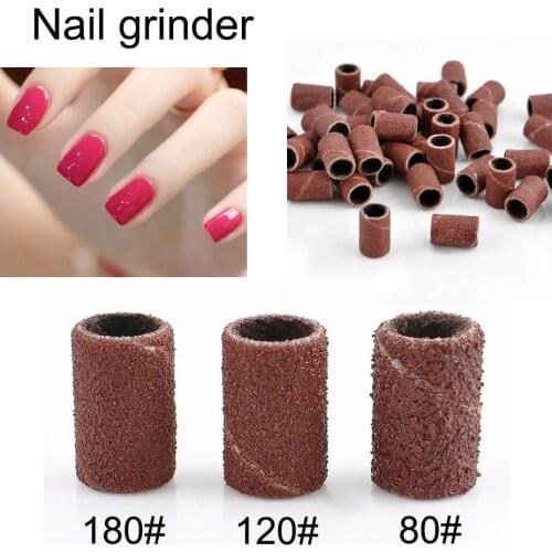 100pcs/set Nail Sanding Ring Grinding Head Polisher Essential Supplies Sand Circle Manicure Tool For Professional Home Use