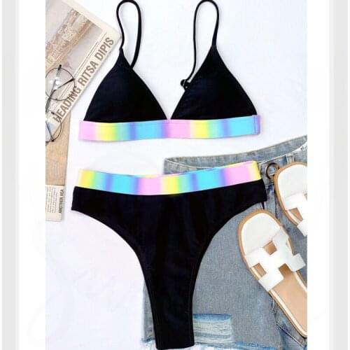 2021 Swimsuit Push Up Bathing Suit Biquini Cintura Alta Maillot De Bain Femme Monokini Tankini Bikini Meisje Womens Swimwear