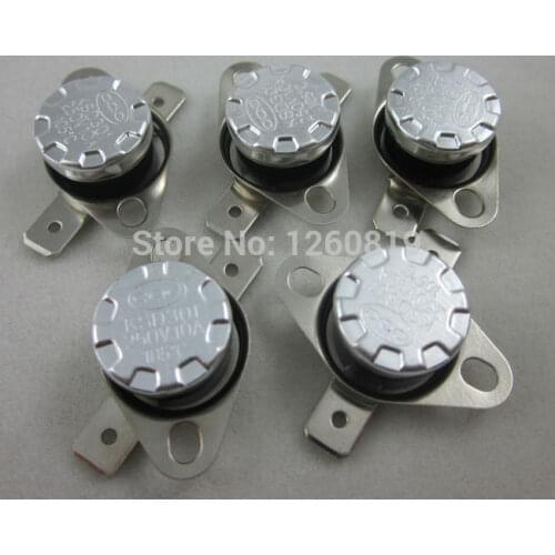5pcs KSD301 105C 221F Thermostat Normally Close NC Temperature Control Switch Switch Temp