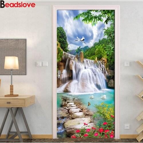 5d diy diamond embroidery Waterfall natural landscape full square round drill diamond painting diamond mosaic home decoration