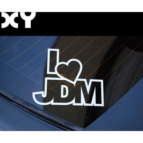 Car Stlying I LOVE JDM Sticker High Quality Reflective Tape Waterproof Car Stickers and Vinyl Decals Drop Shipping