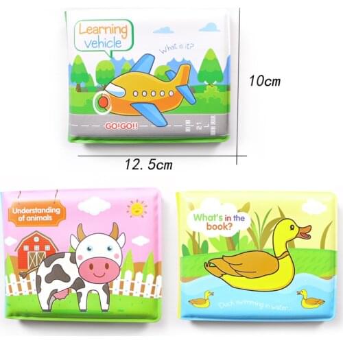 Childrens portable learning bath toy floating type baby bath time waterproof bathtub book educational baby water toy