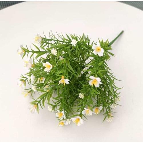 Htmeing Artificial flowers Fake Jasmine Flowers Silk Gypsophila Flower Home office Room Wedding Decoration Flowers