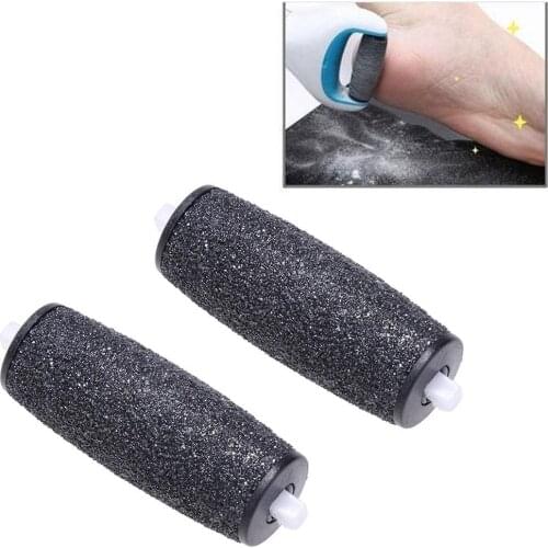 2pcs Foot Care Tool Head Hard Skin Remover Refills Rollers Replacement Head For Sholl Silky Electric Repairing Foot