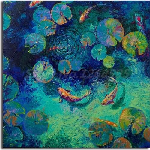 Iris Scott Taiwanese Blue Canvas Painting Print Bedroom Home Decor Modern Wall Art Oil Painting Poster Salon Picture Framework