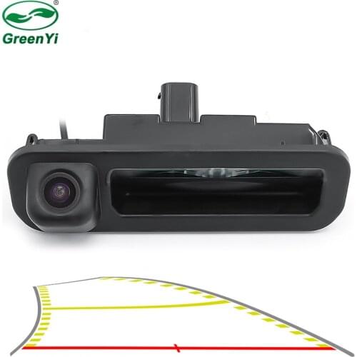 HD 4089T Vehicle Dynamic Trajectory Parking Line Car Reverse Backup Trunk Handle Camera For Ford Focus Focus 2 Focus 3