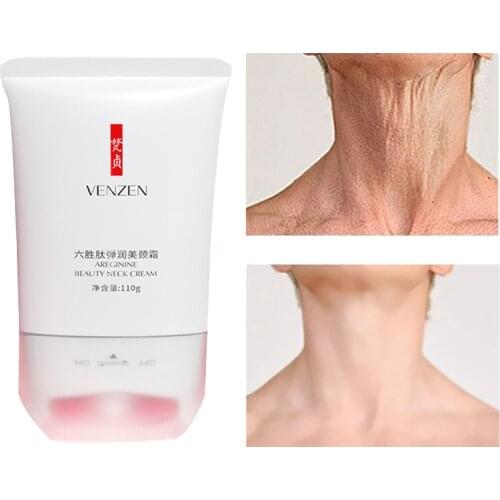 Neck Cream Roller Massage Moisturizing Hydrating Anti-Wrinkle Anti-Aging Nourish Beauty Swan Neck Hexapeptide Skin Care 110g