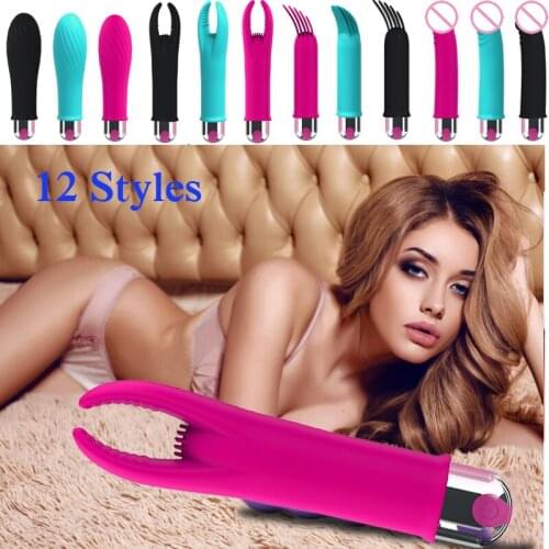 Multi-function G-Spot Vibrator 4 Kinds Head Targeted To Different Sensitivity Stimulation Fidget Sex Toys For Women Masturbator