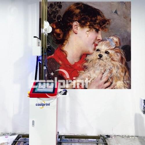 New Business Wall Printing Machine Distributor Price Chinese Wallpen Vertical Wall Direct to Wall Printer CMYKW Inkjet Printer