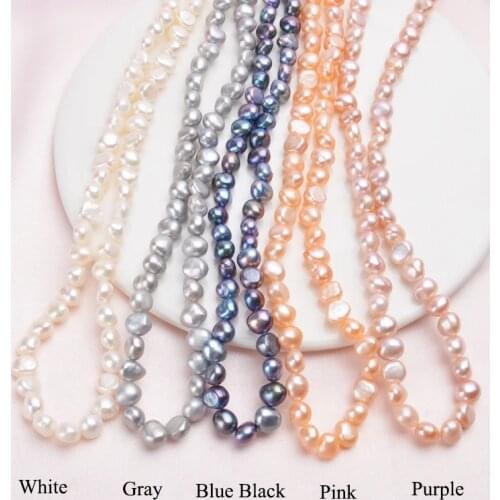 Natural Freshwater Pearl Necklace Vintage Baroque Pearl Jewelry for Women 2020 Trend Gifts for The New Year wholesale