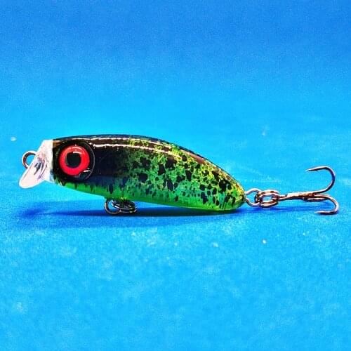 POETRYYI 1 Pcs Japanese Style Bait Small Lures for Fishing Lure 4.3cm3g Slowly Sinking Minnow Mini Hard Bait for Perch Trout