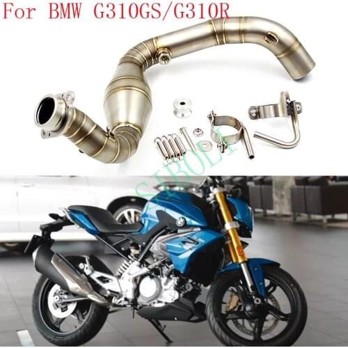 G310R G310GS Motorcycle Exhaust Full Systems Without Muffler Header Pipe Link Front Tube For BMW G310R G310GS