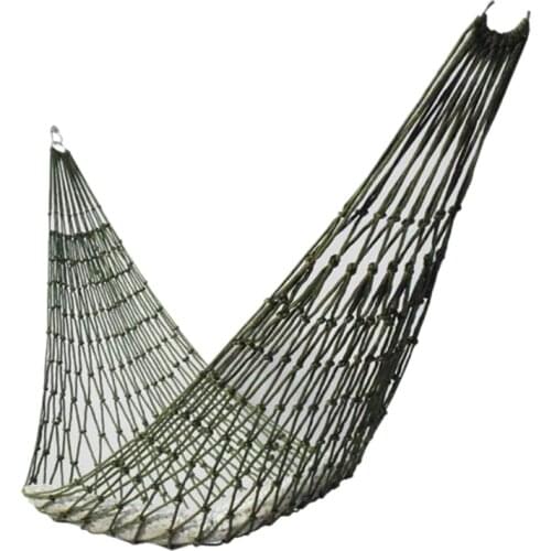 Portable Outdoor Sport Hammock, Outdoor Camping Hammock Mesh Net for Garden Beach Yard Travel Garden Swing Hanging Bed