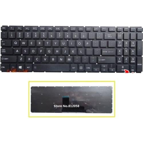 SSEA New US Keyboard without frame For Toshiba Satellite L50-B L50D-B S50-B S55-B L50T-B L50DT-B S55T-B S55D-B
