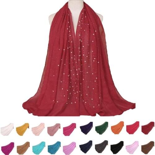 Women Long Scarf Muslim Plain Hijab Sequnis Islamic Arab Headscarf Middle East Head Wrap Hijab Headwear Large Scarves Prayer Hat