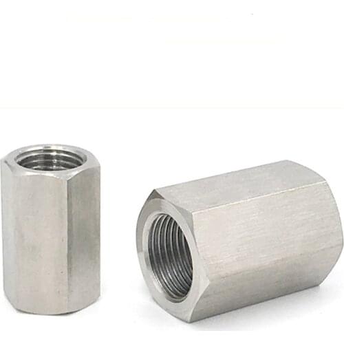 1/8" 1/4" 3/8" 1/2" 3/4" 1" BSP Female Thread 304 Stainless Steel Hex Nut Pipe Fitting High Pressure Resistant Connector