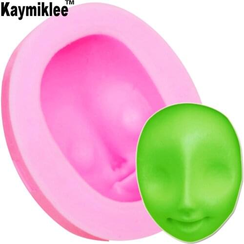 M337 1PCS Face Silicone Mold Fondant Molds Cake Decorating Tools Chocolate Gumpaste Moulds Cake Border Decoration Mould