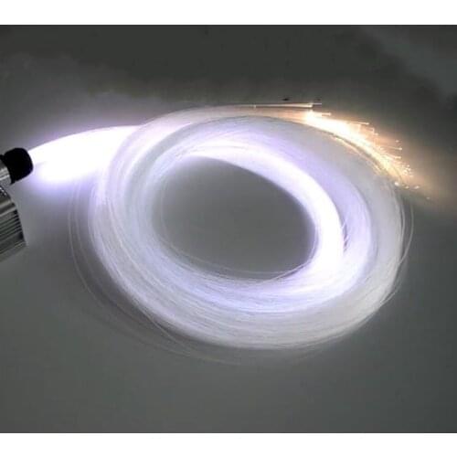 100pcs 1.0mm(D) PMMA plastic fiber optic cable 4M(L) LED light engine driver star ceiling hanging lamp Bar DIY Sky deco-end glow
