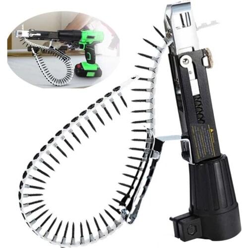 Automatic Electric Drill Nozzle Adapter Nail Exit Bracket And Chain Nails Kit Household Tools Set Chain Nail Machine Accessori