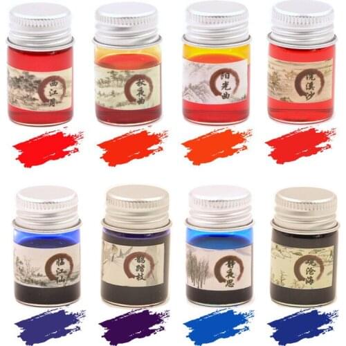Free Shipping 24 Colors /set , bottled Color Ink For Dip Pen, For Fountain Pen