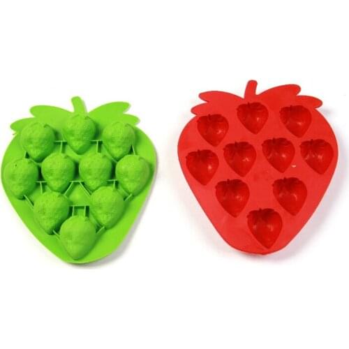 Free shipping Strawberry cooking tools Handmade Soap Moulds Ice Cube Tray DIY Mold Silicone Cake Baking Mold Cake Pan
