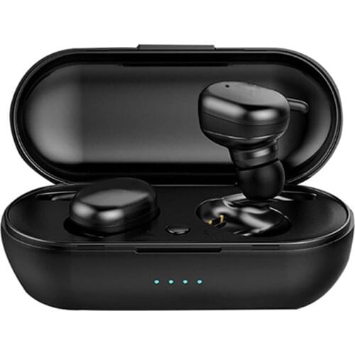 TWS Wireless Earphone 5.0 True Bluetooth Earbuds IPX5 Waterproof Sports Earpiece 3D Stereo Sound Earphones with Charging Box