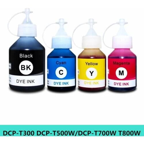 Compatible Printer Ink Refill Dye Ink Kit For Brother DCP-T300 DCP-T500W DCP-T700W T800W Refill Inkjet Printer