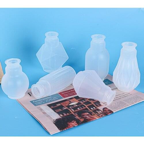 Diy Epoxy 6 Bulbs Silicone Mold Mirror Resin Crystal Lighting Bulb Home Accessories Model