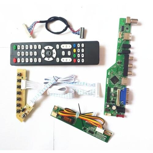 For LP150E07-TL02/TL03 keyboard+Remote+Inverter TV53 board HDMI-Compatible VGA USB AV RF LVDS 1CCFL 30Pin LCD