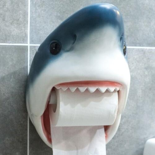 Toilet Tissue Box Waterproof Toilet Paper Box Creative Household Roll Tube Wall Hanging Bathroom Non-perforated Tissue Holder