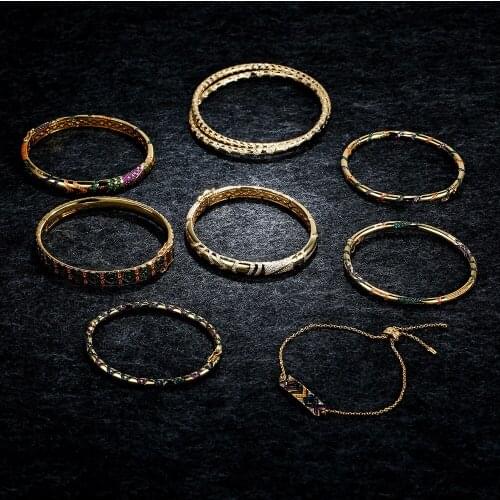 LIDU High Quality 925 Silver Colorful Tribal Bracelet Personalized Versatile Stylish Elegant Monaco Jewelry Gifts For Friends