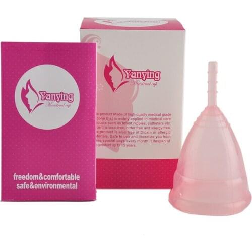 Menstrual cup for women feminine hygiene product medical grade silicone cup vagina use S/L size for choose anner cup