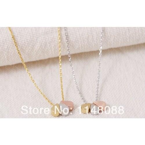 New Fashion hotting sale high quality Gold Silver 3 exquisite perfect combination pretty Teardrops Necklace