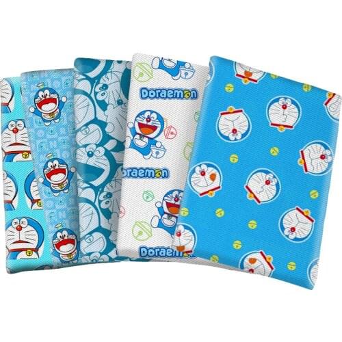 Polyester Cotton Printed Kawaii Japanese Fabric for Kids Clothes Hometextile Curtain Cushion Cover DIY 50*145CM