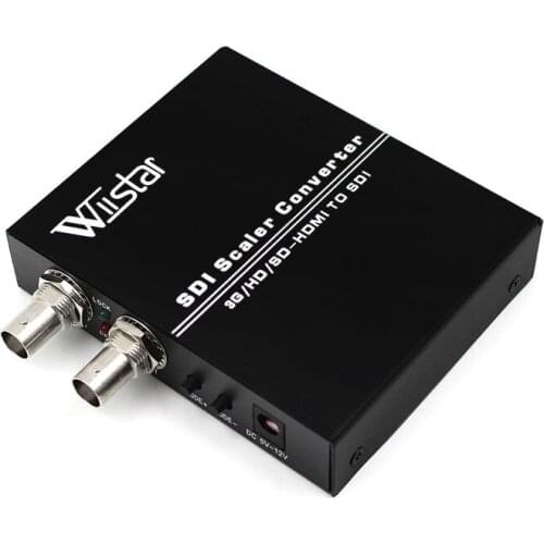Wiistar HDMI to SDI Scaler Converter 1080p Full HD 2 Port SD-SDI/HD-SDI/3G-SDI BNC SDI for TV DVD Monitor